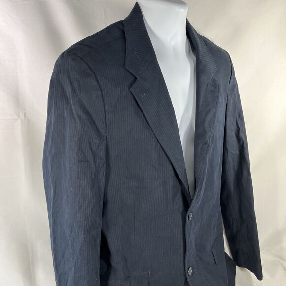 GAP BLAZER MENS 42R BLUE SUIT JACKET NWT NEW TWO BUTTON COTTON SPANDEX SUIT TOP - Picture 5 of 13